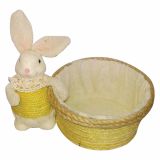 VELIKONOČNI PROGRAM GLOSSTYLE ZAJČEK S KOŠARO SORTIRANO 21X15X17 CM SORTIRANO