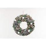 VENČEK GLOSSTYLE BELE IN ZELENE BARVE FI 39 CM