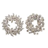 VENČEK LISTKI 48 CM ŠAMPANJEC