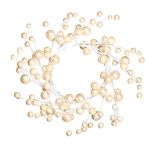 VRATNA DEKORACIJA GLOSSTYLE VENEC BELI S PERLAMI 25 CM PREMERA