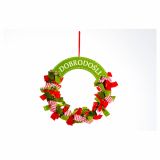 VRATNA DEKORACIJA GLOSSTYLE VENEC FI 30 CM Z NAPISOM DOBRODOŠLI SORTIRANO