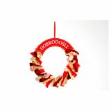 VRATNA DEKORACIJA GLOSSTYLE VENEC FI 30 CM Z NAPISOM DOBRODOŠLI SORTIRANO