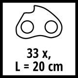 VERIGA ZA AKUMUL. ŽAGO EINHELL 1.1, 33 ČL. 3/8" ZA GC-LC 18/20 LI T