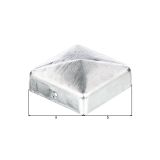 VEZNI ELEMENT ALBERTS KAPA ZA LESENE STEBRE 70X70MM VROČI CINK