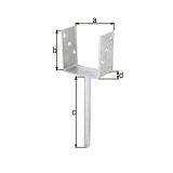 VEZNI ELEMENT ALBERTS NOSILEC ZA STEBER 101X104 U ZA VBETONIRANJE