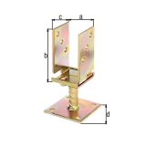 VEZNI ELEMENT ALBERTS NOSILEC ZA STEBER 71-131 U ZA VBETONIRANJE NASTAV