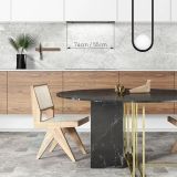 VGRADNA KUHINJSKA NAPA CIARKO DESIGN AURA 74 CM, ČRNA