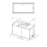 VGRADNA KUHINJSKA NAPA CIARKO DESIGN DUO 55 CM, BELA