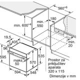 VGRADNA PEČICA BOSCH HBA5360S0
