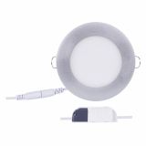 LED PANEL EMOS 6W NW SREBRNI, OKROGLI VGRADNI