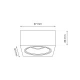 VGRADNA STROPNA SVETILKA MILAGRO BALI BELA ML0077 KVADRATNA