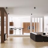 VGRADNA STROPNA SVETILKA MILAGRO BALI ČRNA ML0060 OKROGLA