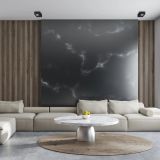 VGRADNA STROPNA SVETILKA MILAGRO BALI ČRNA ML0084 KVADRATNA