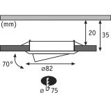 VGRADNA STROPNA SVETILKA PAULMANN RL SET 3X4.8W 3-STEP DIMM