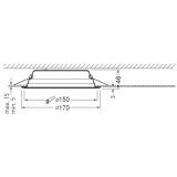 VGRADNA STROPNA SVETILKA TRILUX 2325 G3 C05 OA LED 20/14/08/ML-8MC ET