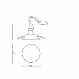 LED ZUNANJA VGRADNA SVETILKA PHILIPS FRESCO 2W