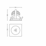 VGRADNI LED REFLEKTOR PHILIPS PROBOS 1X6W LED 57965/31/16 BELA