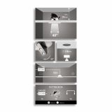 VGRADNI LED REFLEKTOR PHILIPS SKYON 1X6.5W LED 57989/17/16 NIKELJ