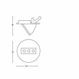 VGRADNI LED REFLEKTOR PHILIPS SKYON 1X6.5W LED 57989/17/16 NIKELJ