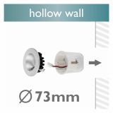 VGRADNI LED REFLEKTOR PHILIPS SYRMA 1X2W LED 57993/31/16 BELA