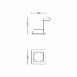 VGRADNI REFLEKTOR PHILIPS ACAMAR 1X35W GU10 59300/17/16 NIKELJ