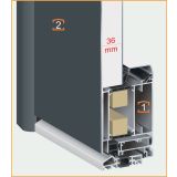 VHODNA VRATA, ALU INLES TREND AT 265A ANTRACIT 1000X2150 MM L