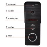 VIDEODOMOFON EMOS EM-10AHD SET DIAGITALNI ZASLON 17.8CM