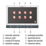 VIDEODOMOFON EMOS EM-10AHD SET DIAGITALNI ZASLON 17.8CM