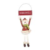 DEKORACIJA GLOSSTYLE VISEČA FIGURA 35X8X33 CM Z NAPISOM BOŽIČEK/SNEŽAK