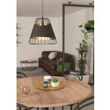 VISEČA SVETILKA-LESTENEC EGLO AUSTELL 1X60W E27 FI430 ČRNA/ZLATA