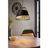 VISEČA SVETILKA-LESTENEC EGLO AUSTELL 1X60W E27 FI430 ČRNA/ZLATA