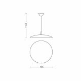 VISEČA SVETILKA-LESTENEC PHILIPS BALANCE 1X40W 2GX13 40235/31/16 BELA