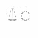 VISEČA SVETILKA-LESTENEC PHILIPS CENNIUM 12X2.5W LED 40838/48/16 ALUMINIJ