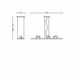 VISEČA SVETILKA-LESTENEC PHILIPS FAST 3X42W G9 53069/48/16 ALUMINIJ