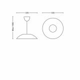 VISEČA SVETILKA-LESTENEC PHILIPS LARGO 1X4.5W LED 40893/67/16 BELA