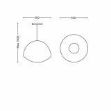 VISEČA SVETILKA-LESTENEC PHILIPS MOSELLE 1X20W E27 40354/20/16 VIJOLIČNA