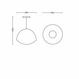 VISEČA SVETILKA-LESTENEC PHILIPS MOSELLE 1X20W E27 40354/35/16 MODRA