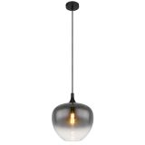 VISEČA SVETILKA MAXY 1XE27 ČRNA / DIMLJENO STEKLO