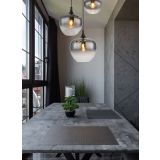 VISEČA SVETILKA MAXY 3XE27 ČRNA / DIMLJENO STEKLO