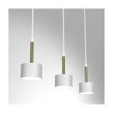 VISEČA SVETILKA MILAGRO ARENA BELA/ZLATA 3XGX53 MLP7755