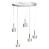 VISEČA SVETILKA MILAGRO ARENA BELA/ZLATA 5XGX53 MLP7757