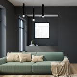 VISEČA SVETILKA MILAGRO CARBON 3X5W LED ML183