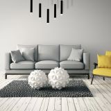 VISEČA SVETILKA MILAGRO CARBON 5X5W LED ML184