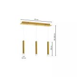 VISEČA SVETILKA MILAGRO GOLDIE 3X5W LED ML5714