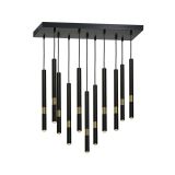 VISEČA SVETILKA MILAGRO MONZA ČRNA/ZLATA 11XG9 MLP6386