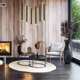 VISEČA SVETILKA MILAGRO MONZA MEDENINA 11XG9 LED MLP8845