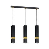 VISEČA SVETILKA MILAGRO VIDAR ČRNA/ZLATA 3XGU10 MLP6280