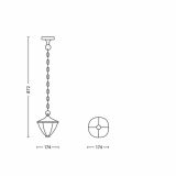 VISEČA VRTNA SVETILKA PHILIPS ROBIN 1X4.5W LED 15476/31/16 BELA