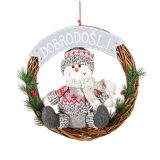 VENČEK GLOSSTYLE VISEČI FI 33 CM SNEŽAK ALI BOŽIČEK