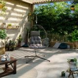 VRTNA GUGALNICA VISEČI STOL SIMPLE POLNO ZLOŽLJIV SISTEM